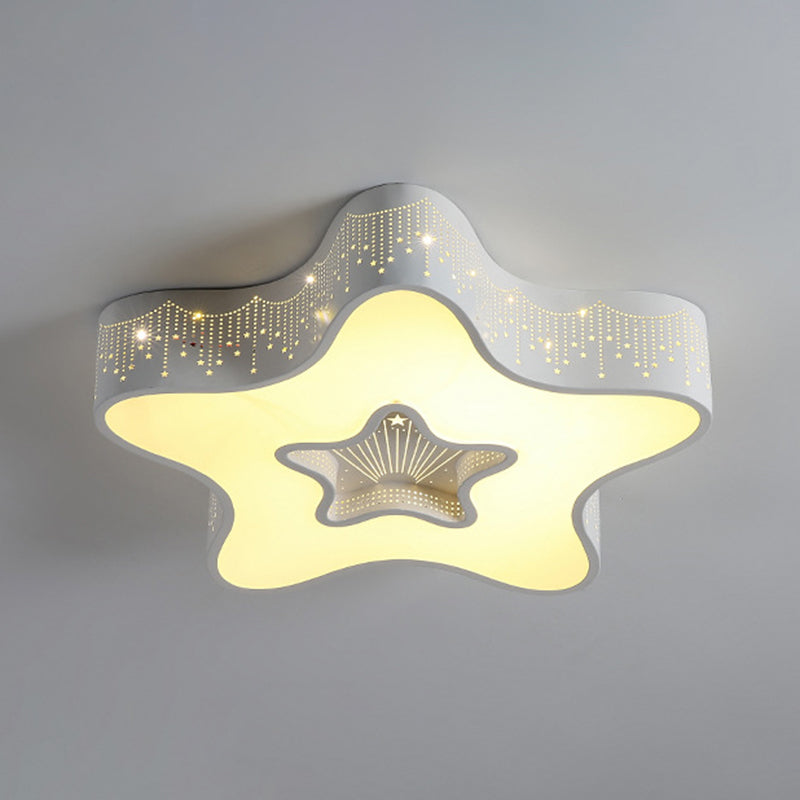 Star Flush-verlichtingsarmaturen Kinderacryl-plafondlamp voor kinderslaapkamer