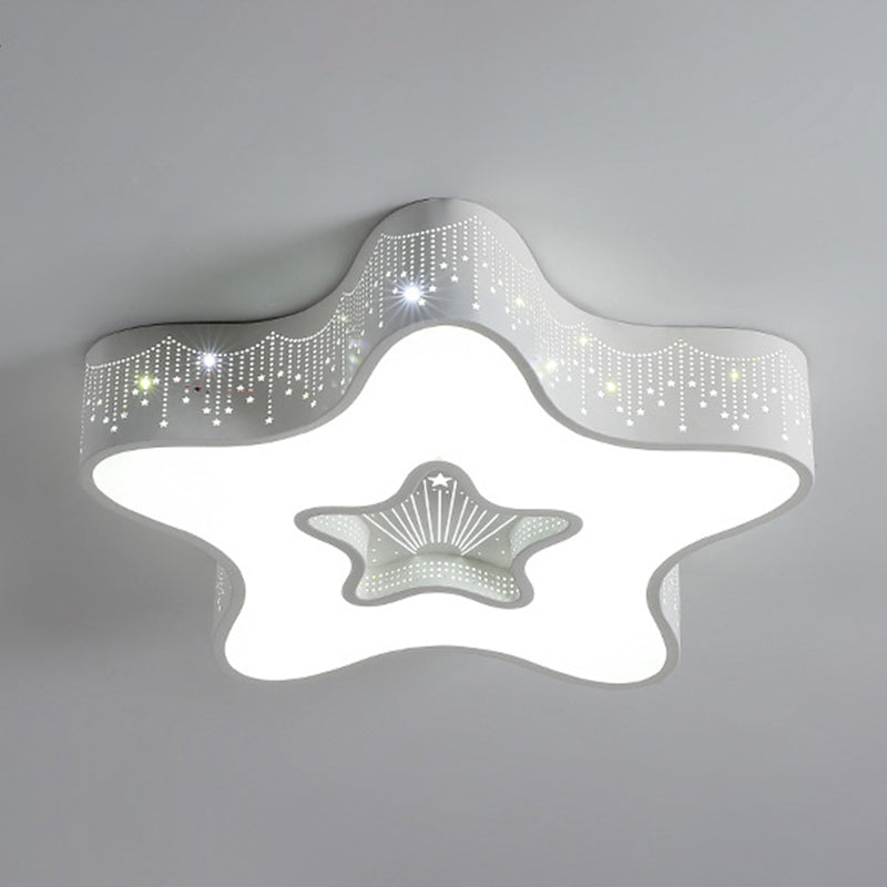 Star Flush-verlichtingsarmaturen Kinderacryl-plafondlamp voor kinderslaapkamer