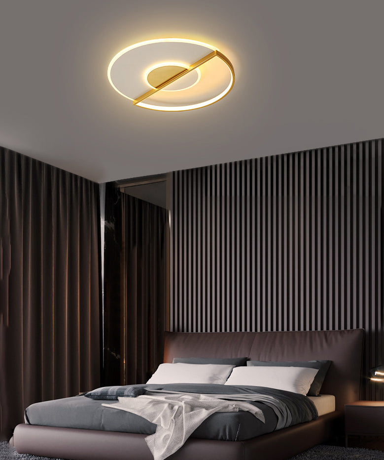 Minimalisme LED LED Ceiling Light Post-moderne Acrylique Shade Flush-mount Lamp for Study Room Dining Room