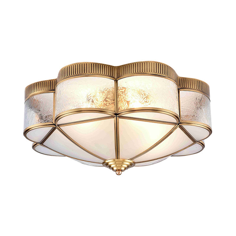 Flower Bedroom Massimale Illuminazione Classic Metal 3/4/6 Teste Brass Montaggio Soffitto Fissaggio, 14 "/18" /21.5 " W