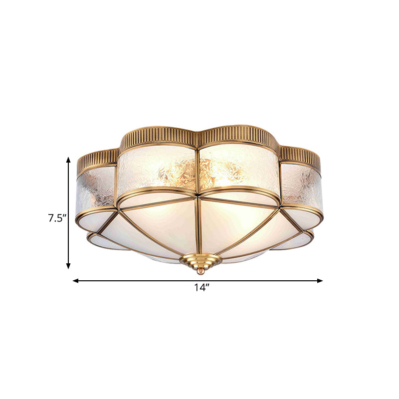 Flower Bedroom Massimale Illuminazione Classic Metal 3/4/6 Teste Brass Montaggio Soffitto Fissaggio, 14 "/18" /21.5 " W