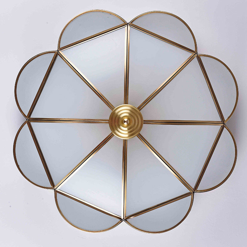 Flower Bedroom Massimale Illuminazione Classic Metal 3/4/6 Teste Brass Montaggio Soffitto Fissaggio, 14 "/18" /21.5 " W