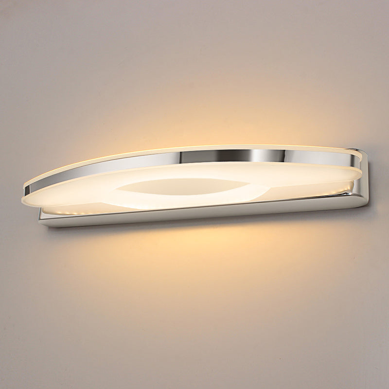 Schattierte Wandleuchten Beleuchtung zeitgenössischer Stil Metall Duschbaum LED -Wandmontage Licht in Chrom