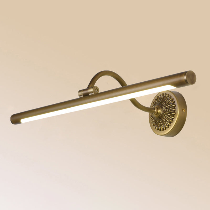 Linear Shower Room Wall Lighting Fixture Metal LED Simplicity Wall Mounted Light