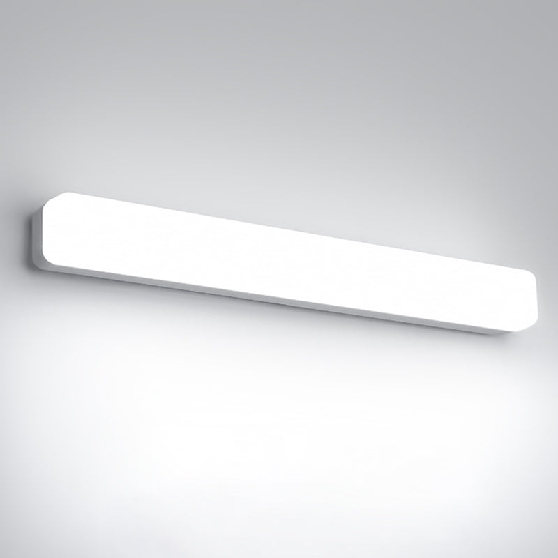 Lámpara de tocador LED de estilo minimalista lámpara lineal metálico espejo montado en la pared delantera para el baño