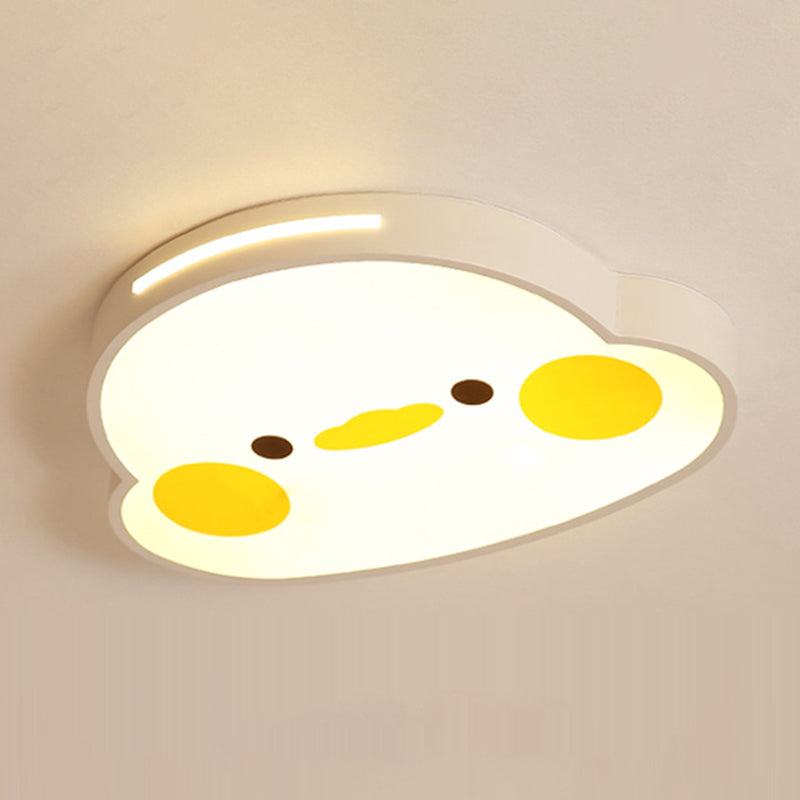 Animal Flush Mount Ceiling Light Cartoon Acrylic Ceiling Mount Light Fixture for Children Bedroom