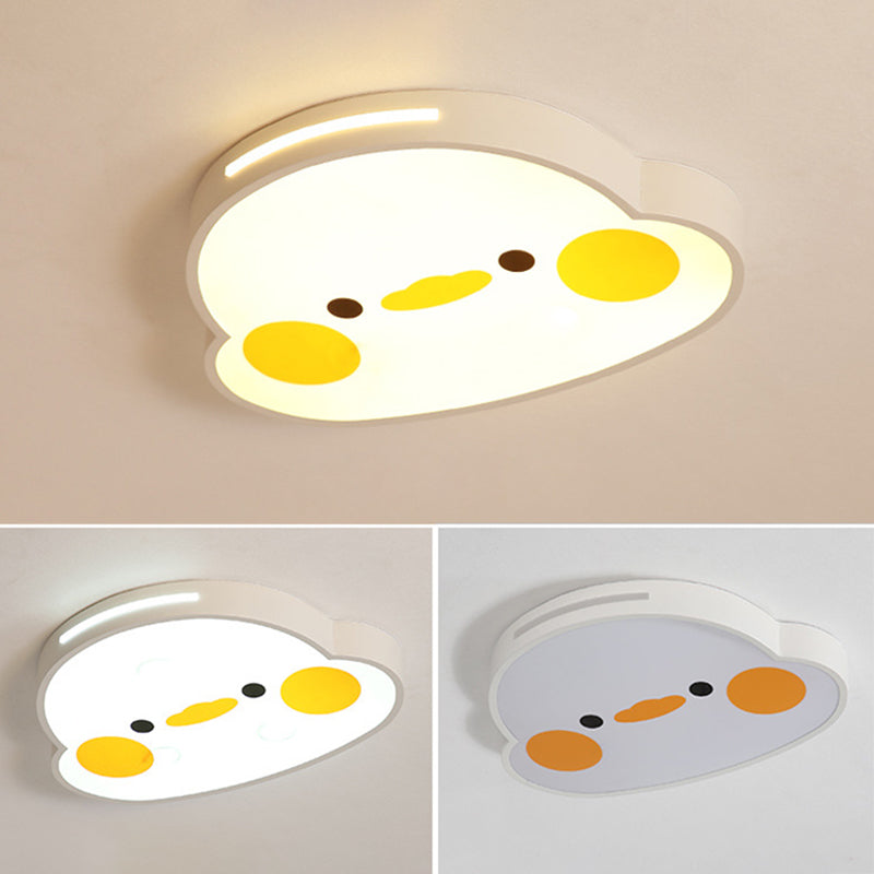 Animal Flush Mount Ceiling Light Cartoon Acrylic Ceiling Mount Light Fixture for Children Bedroom