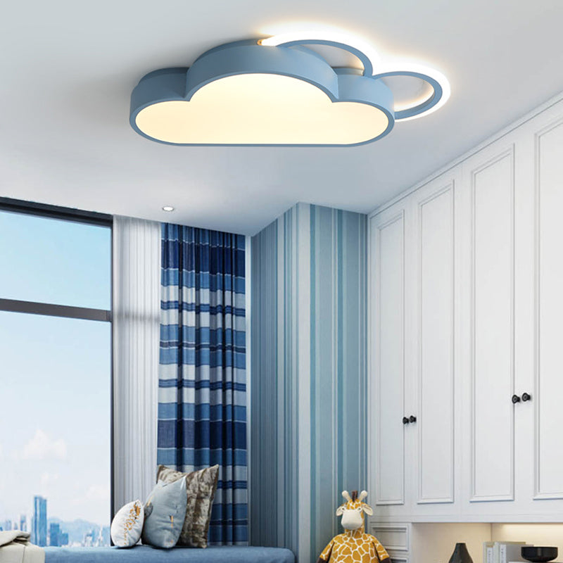 Cloud Flush Ceiling Lights 1 Light Acrylic Nordic Flush-Mount Light Fixture
