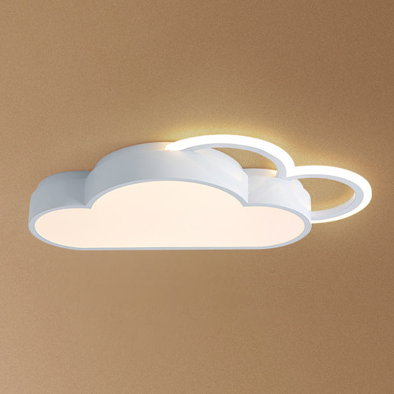 Cloud Flush Ceiling Lights 1 Light Acrylic Nordic Flush-Mount Light Fixture