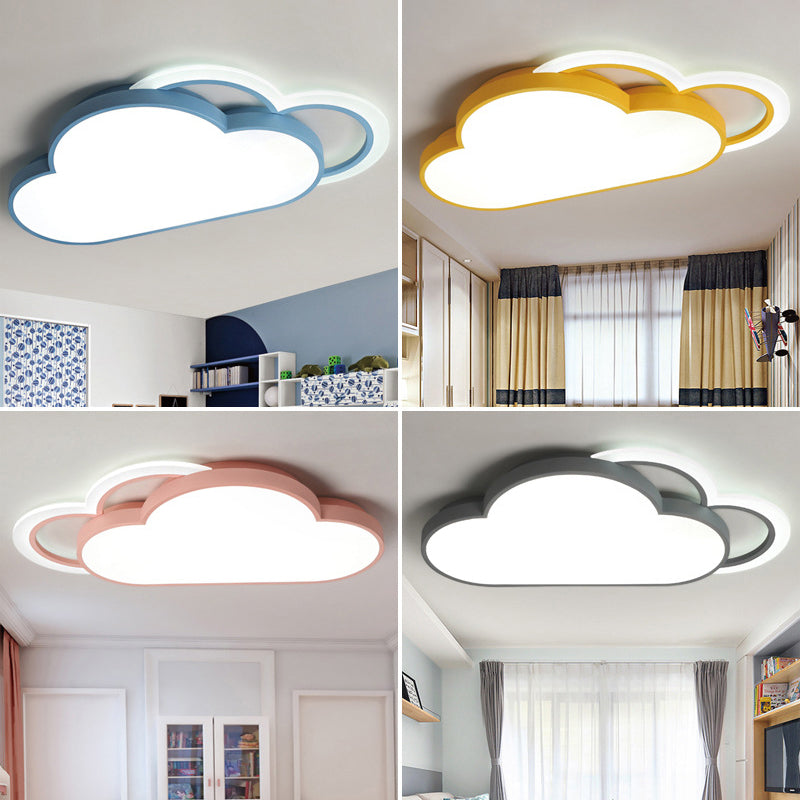 Cloud inbouwplafondlampen 1-lichts acryl Noordse inbouwlamp
