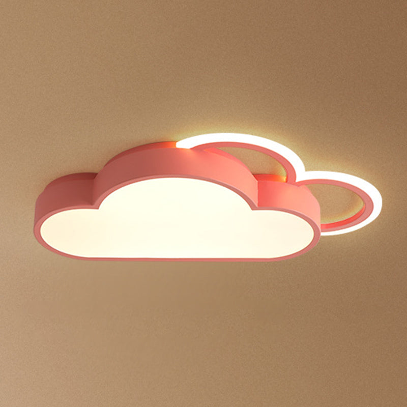 Cloud inbouwplafondlampen 1-lichts acryl Noordse inbouwlamp