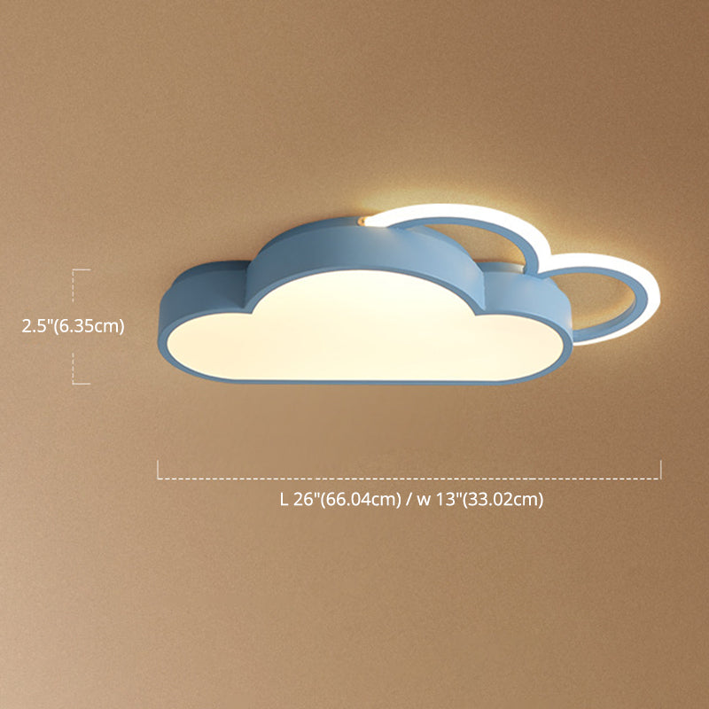 Cloud inbouwplafondlampen 1-lichts acryl Noordse inbouwlamp