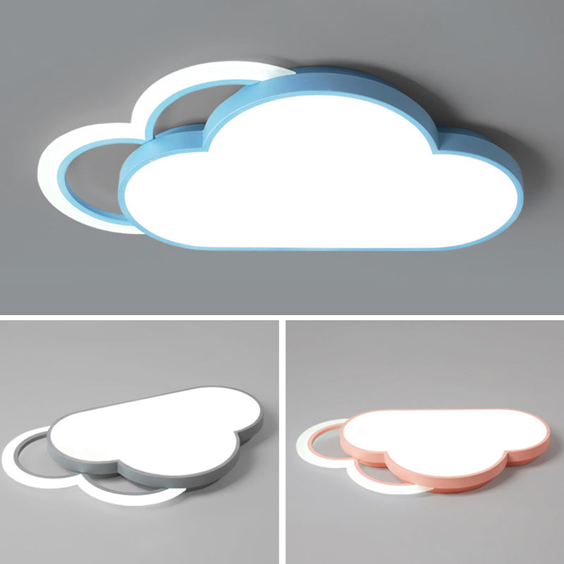Cloud inbouwplafondlampen 1-lichts acryl Noordse inbouwlamp