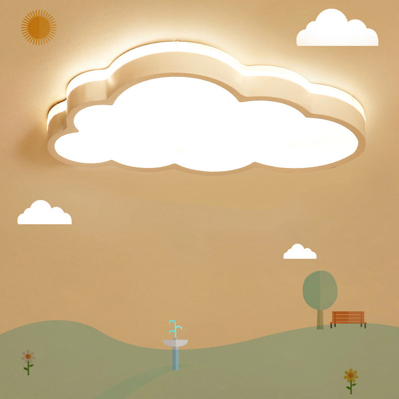 Cloud Flush Mount Ceiling Light 1 Light Acrylique Nordic Flush Mount Ceiling Light for Bedroom