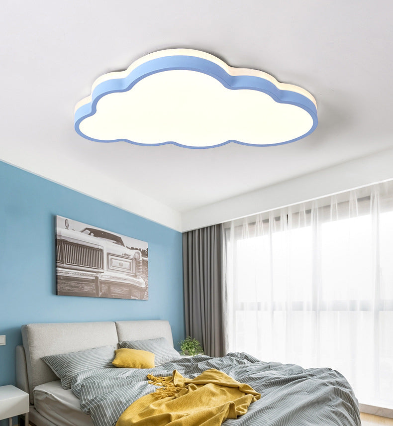 Luz de techo de montaje en la nube 1 Luz de techo de montaje nórdico de acrílico ligero de acrílico para dormitorio