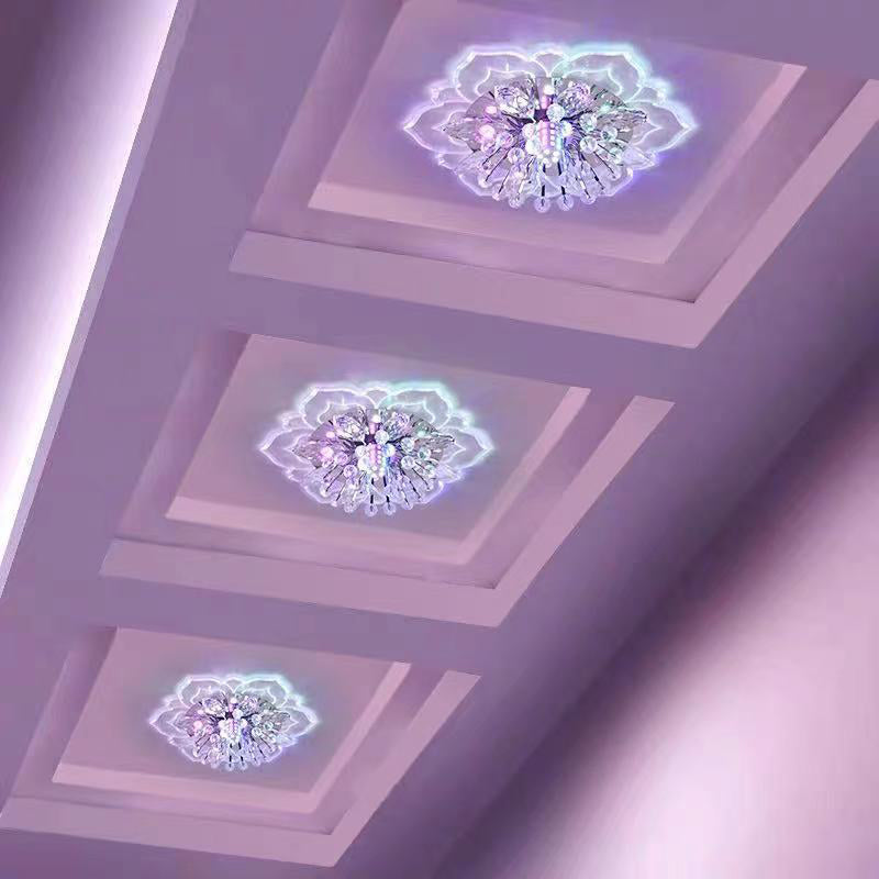 Fleur d'ébullition moderne Plafond des ébouillants Crystal Ceiling Lights