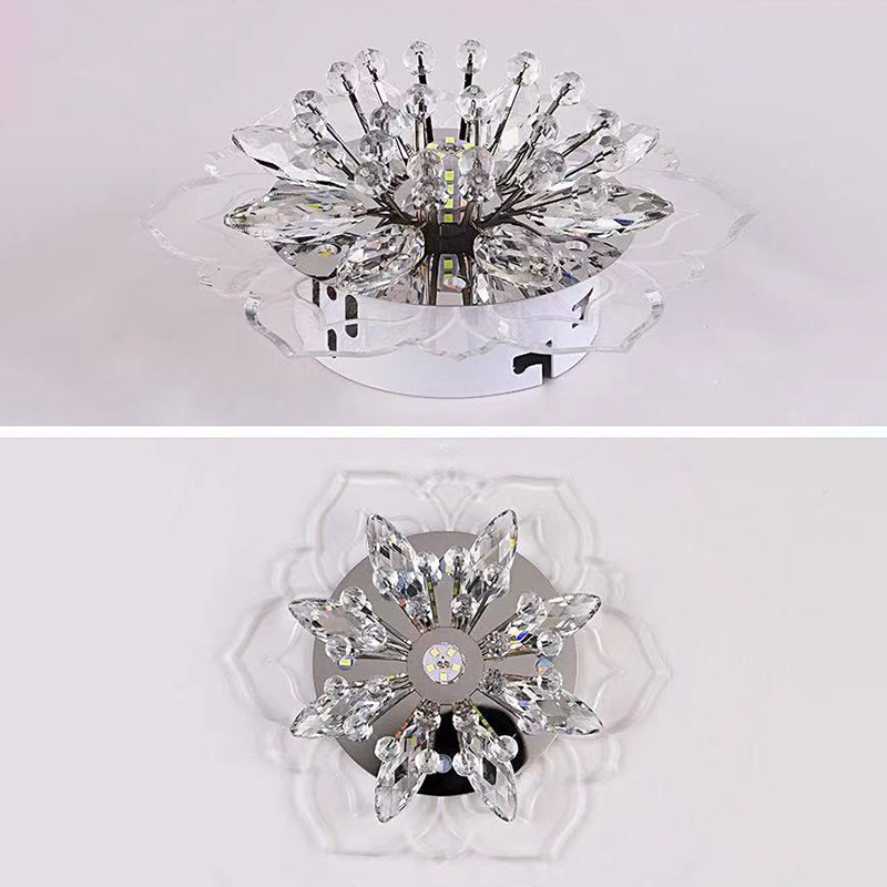 Fleur d'ébullition moderne Plafond des ébouillants Crystal Ceiling Lights