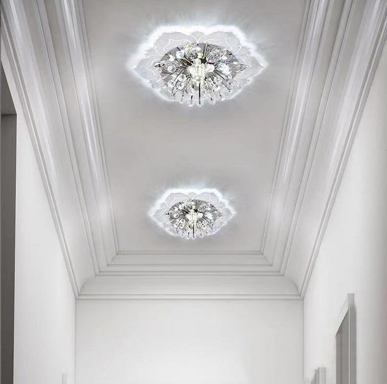Fleur d'ébullition moderne Plafond des ébouillants Crystal Ceiling Lights