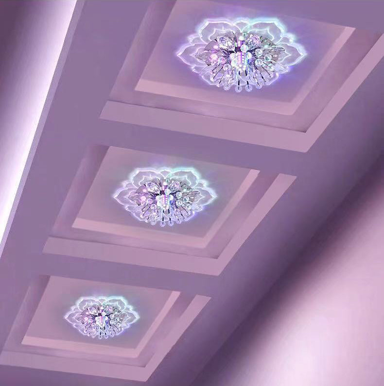 Fleur d'ébullition moderne Plafond des ébouillants Crystal Ceiling Lights