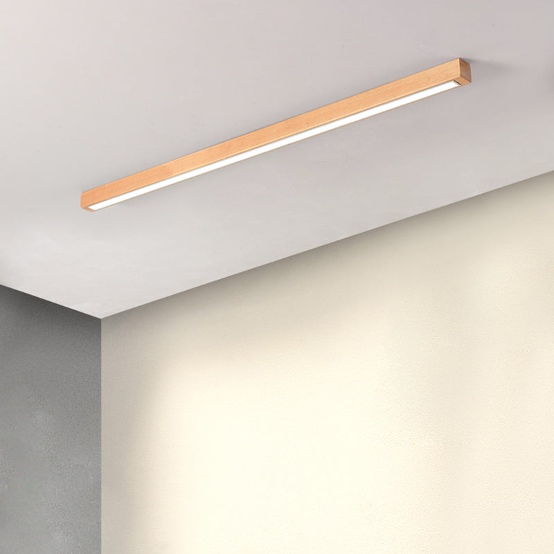 Lampada da soffitto lineare a soffitto in acrilico nordico per soggiorno a LED