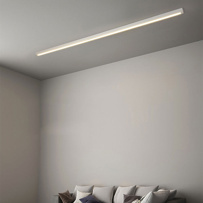 Luz de montaje claro lineal luz de techo LED incorporada en la Sala de estar de acrílico Nórdico