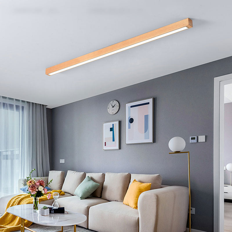 Linear Surface Mounted Lamp Nordic Acrylic Living Room LED Flush Ceiling Light