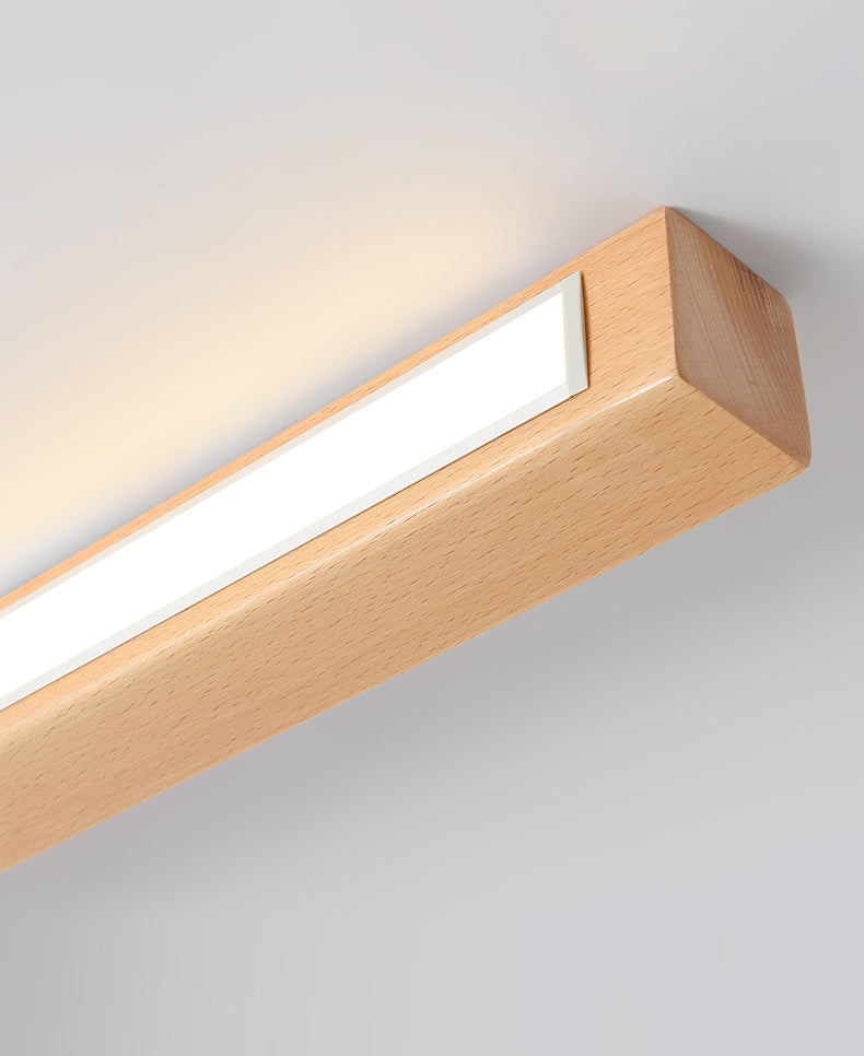 Lampe montée en Surface linéaire plafonnier LED en acrylique nordique pour salon