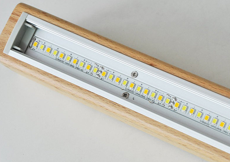 Lampe montée en Surface linéaire plafonnier LED en acrylique nordique pour salon