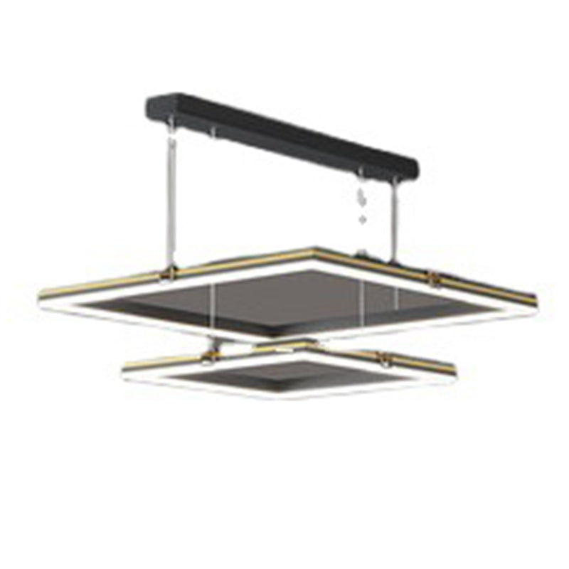 Luz de colgante de techo de múltiples capas de múltiples lámparas acrílicas modernas