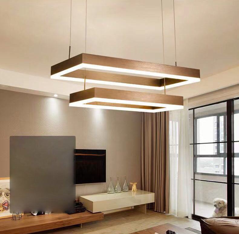 Lumo a sospensione a soffitto a più strati lampade a sospensione di metallo moderno