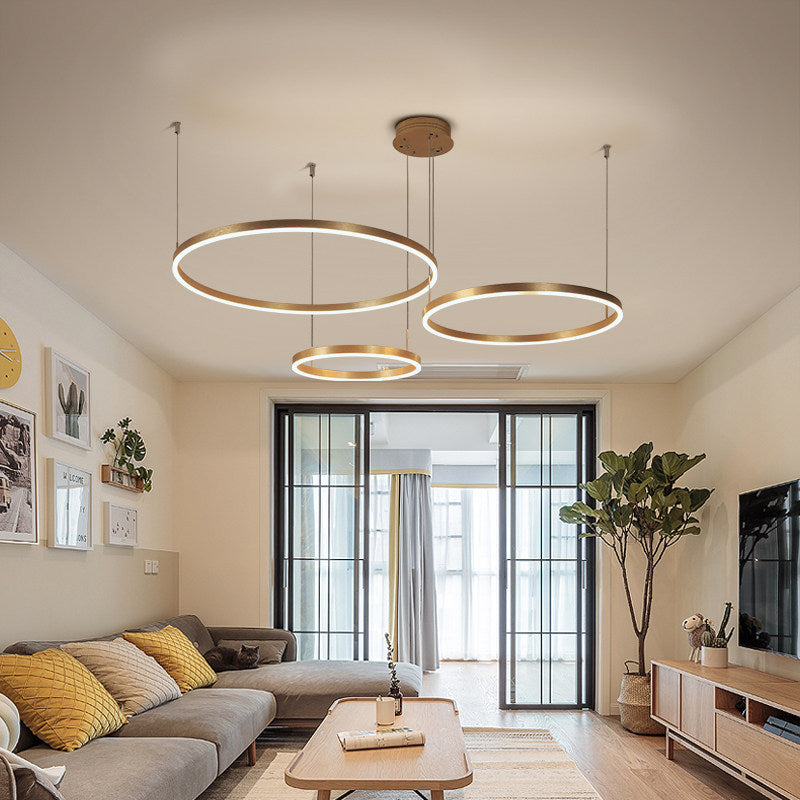 Moderno lampada sospesa a sospensione a sospensione a sospensione a soffitto orbicolare