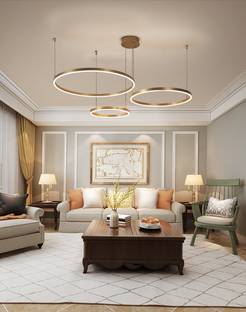 Moderno lampada sospesa a sospensione a sospensione a sospensione a soffitto orbicolare