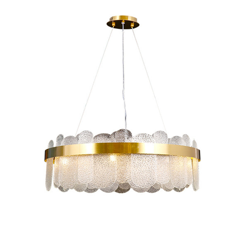 Simplicidad moderna Tambre de tambor lámpara de estar de múltiples luces múltiples accesorio de iluminación de sala de estar