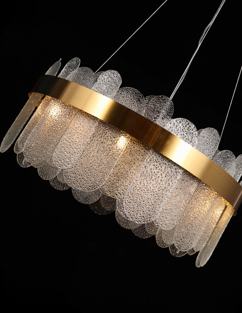 Simplicidad moderna Tambre de tambor lámpara de estar de múltiples luces múltiples accesorio de iluminación de sala de estar