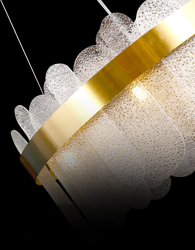 Simplicidad moderna Tambre de tambor lámpara de estar de múltiples luces múltiples accesorio de iluminación de sala de estar