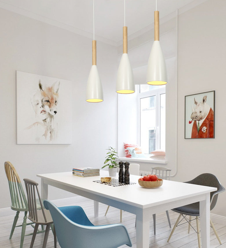 Modern Conical Pendant Ceiling Lights Metal 1 Light Pendant