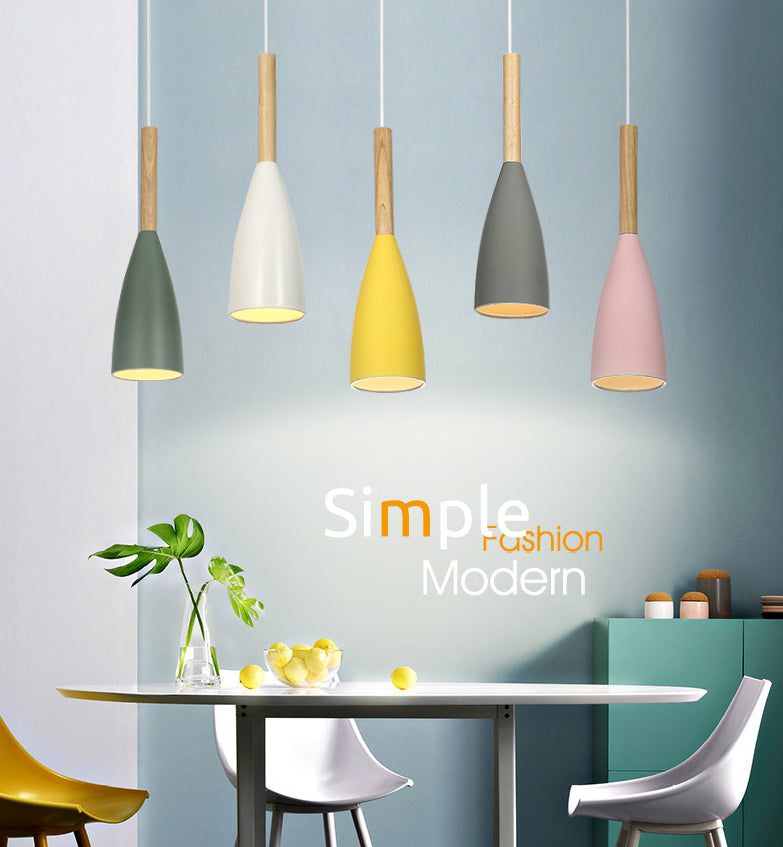 Modern Conical Pendant Ceiling Lights Metal 1 Light Pendant