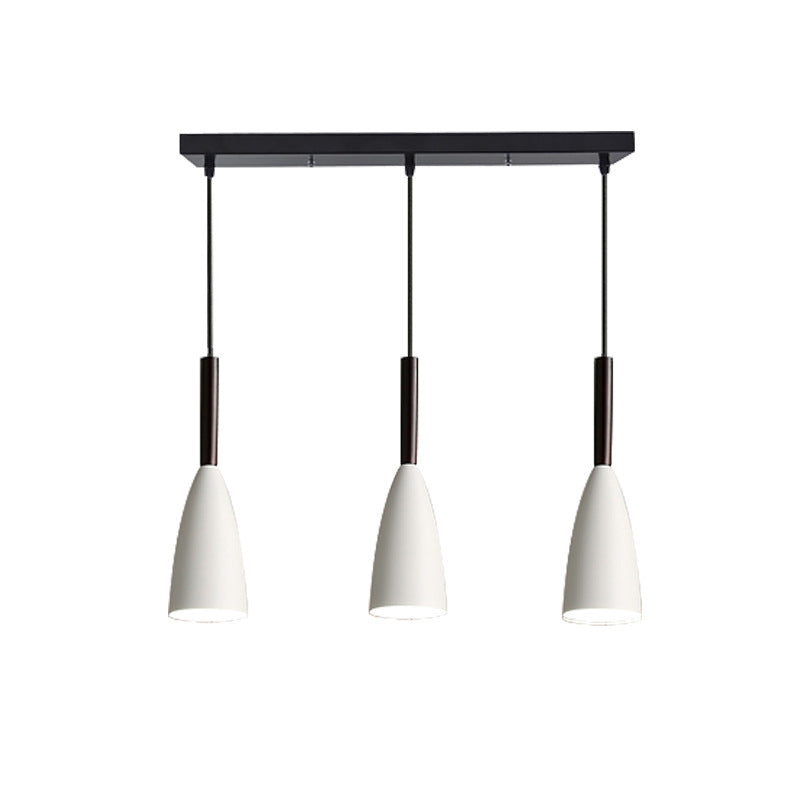 Ultra-moderne sich verjüngte Anhänger-Beleuchtungskörper metallische Hanglampe mit Hangschnur für das Restaurant