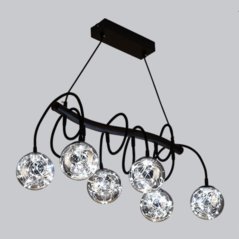 Orb in vetro in stile Nordic LED LED Light Creative String Shop Light Shop Light Light