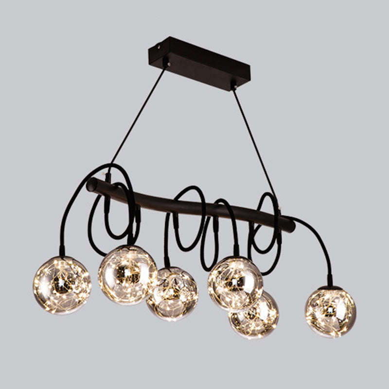 Orb in vetro in stile Nordic LED LED Light Creative String Shop Light Shop Light Light