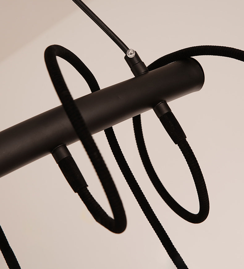 Nordic Style Glass Orb LED Island Light Creative Light String Design Coffee Shop Hanging Light