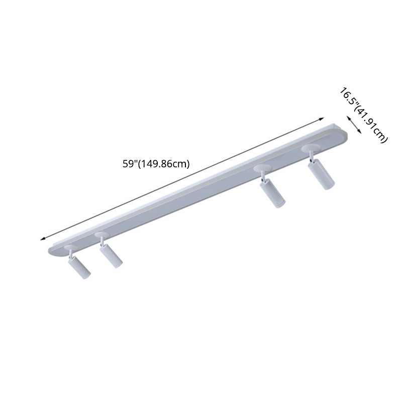 Oval Strip LED Semi Flush Mount in Modern Creative Style Aluminium Lamp Indoor Ceiling Fixture with Acrylic Shade