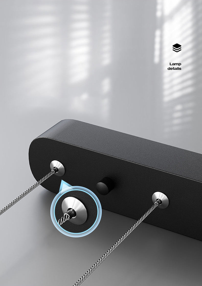 Lámparas de lámpara cuadrada moderna lámpara de metal 3 luces lámparas de lámpara