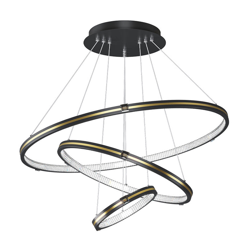 Simplicidad moderna Lámpara de araña orbicular acrílico Luces colgantes para colgantes para restaurante