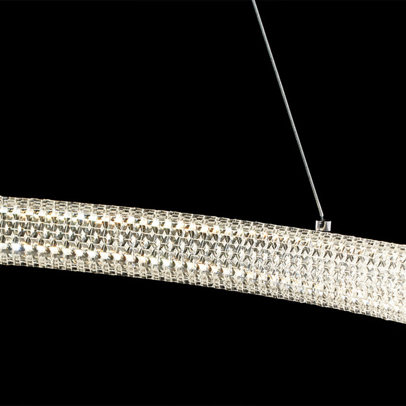 Candelier de anillo contemporáneo Luz acrílica acrílica accesorios para restaurante para restaurante