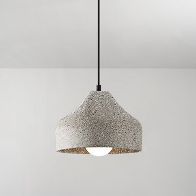 Cement Pendant Ceiling Lights with Shade Modern 1 Light Pendant Lamp