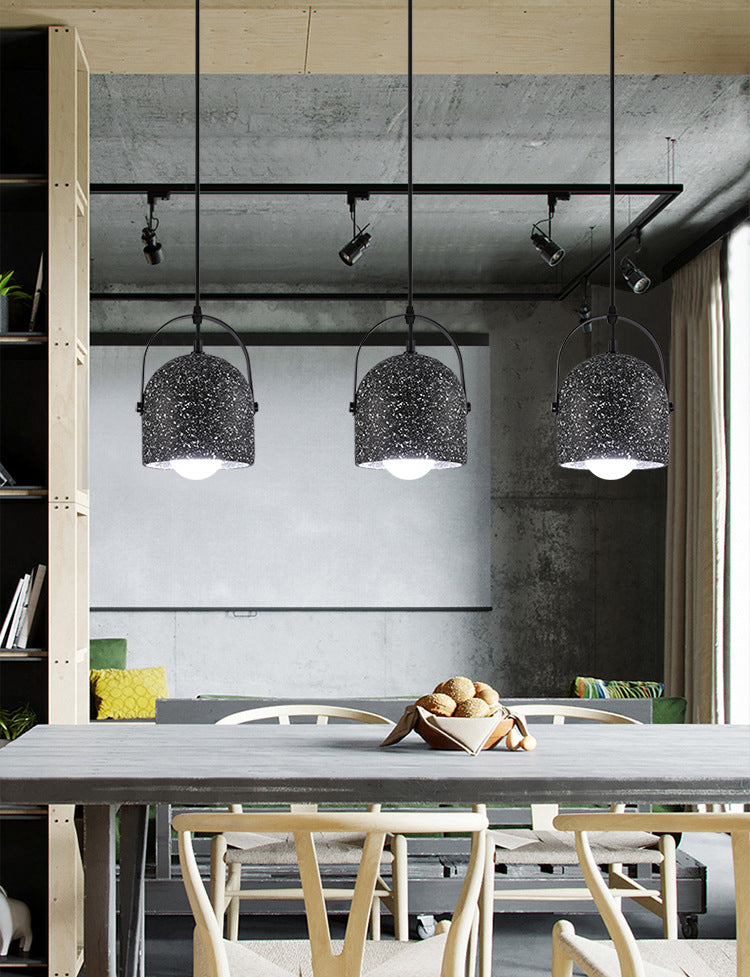 Cement Pendant Ceiling Lights with Shade Modern 1 Light Pendant Lamp