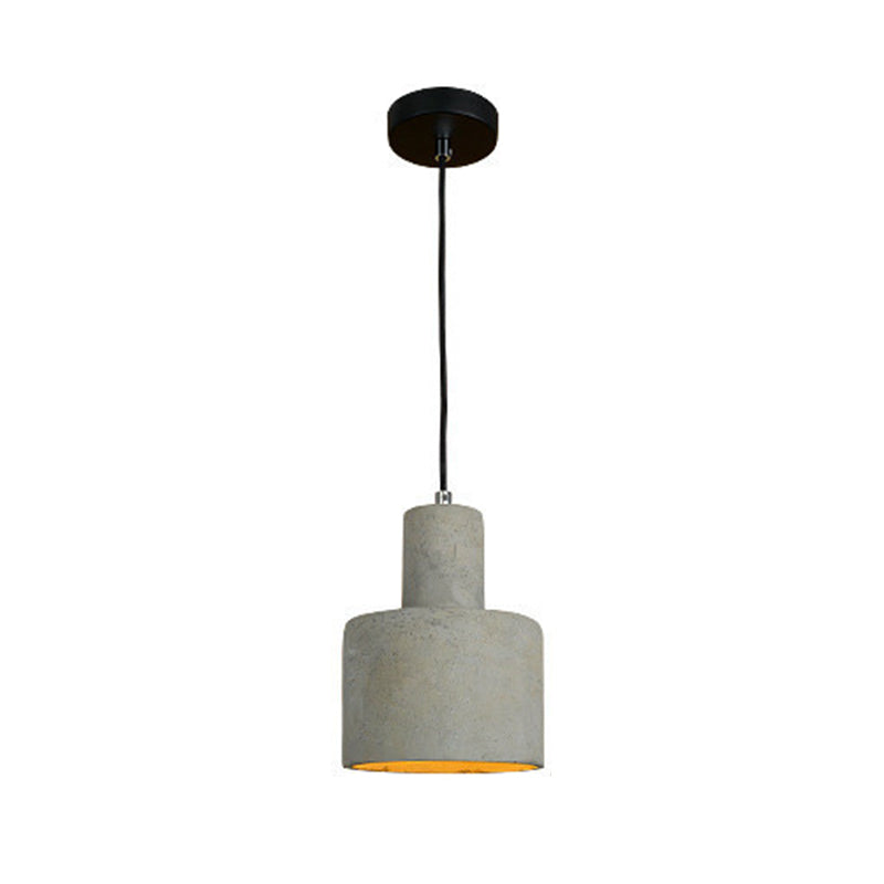 Modern Geometric Pendant Light Kit Cement 1 Light  Pendant Lamp