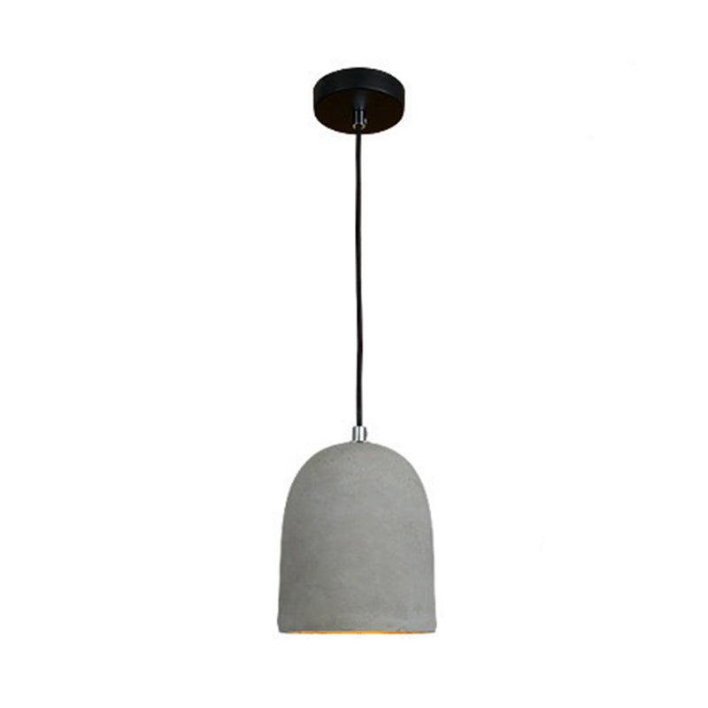 Modern Geometric Pendant Light Kit Cement 1 Light  Pendant Lamp