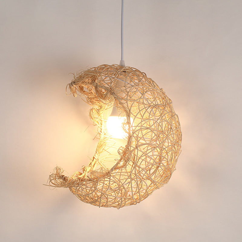 Chinesische Anhänger Beleuchtungskörper Rattan Hanges Licht mit hängenden Kabel für das Restaurant